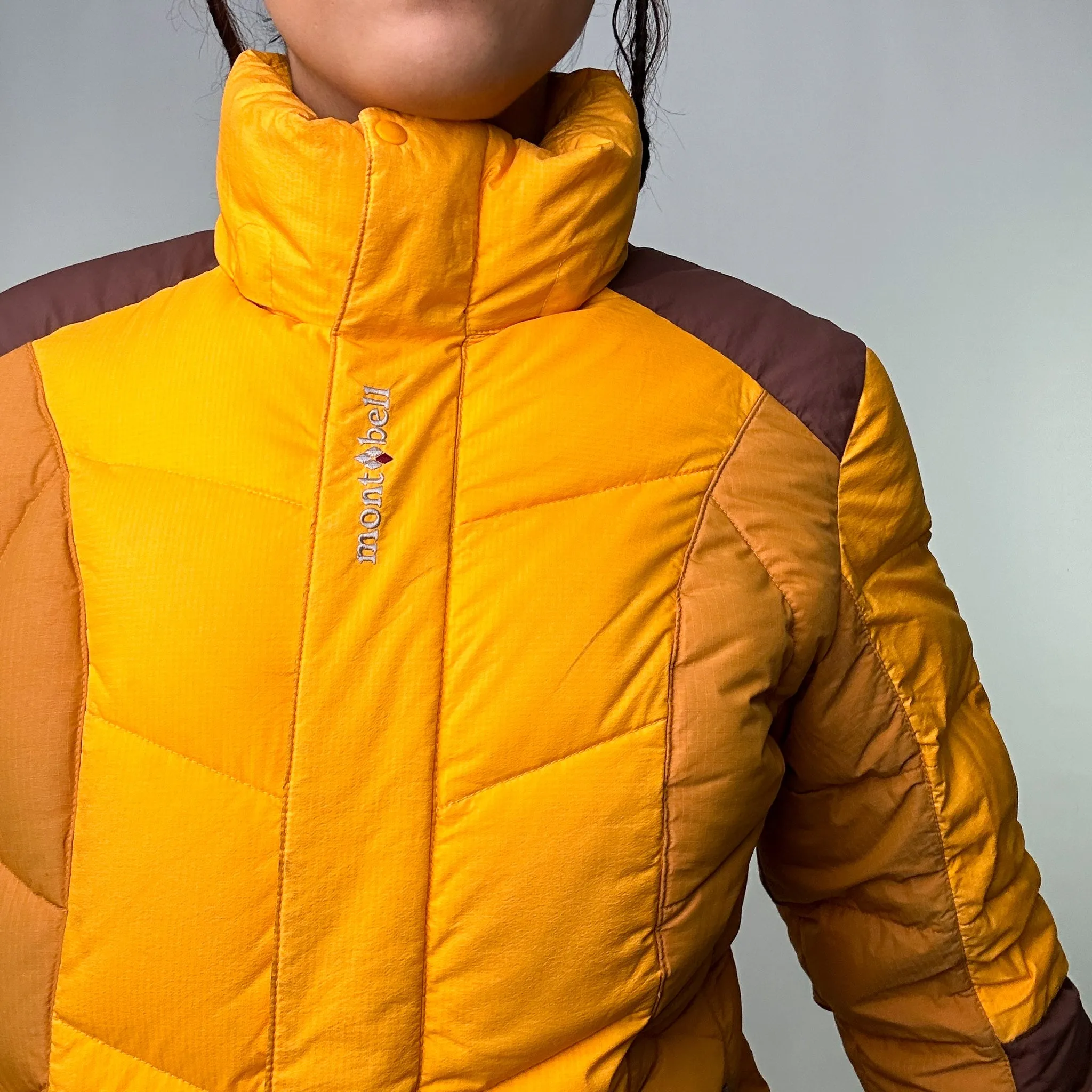 Yellow y2ks Mont Bell Puffer Jacket Coat (M)